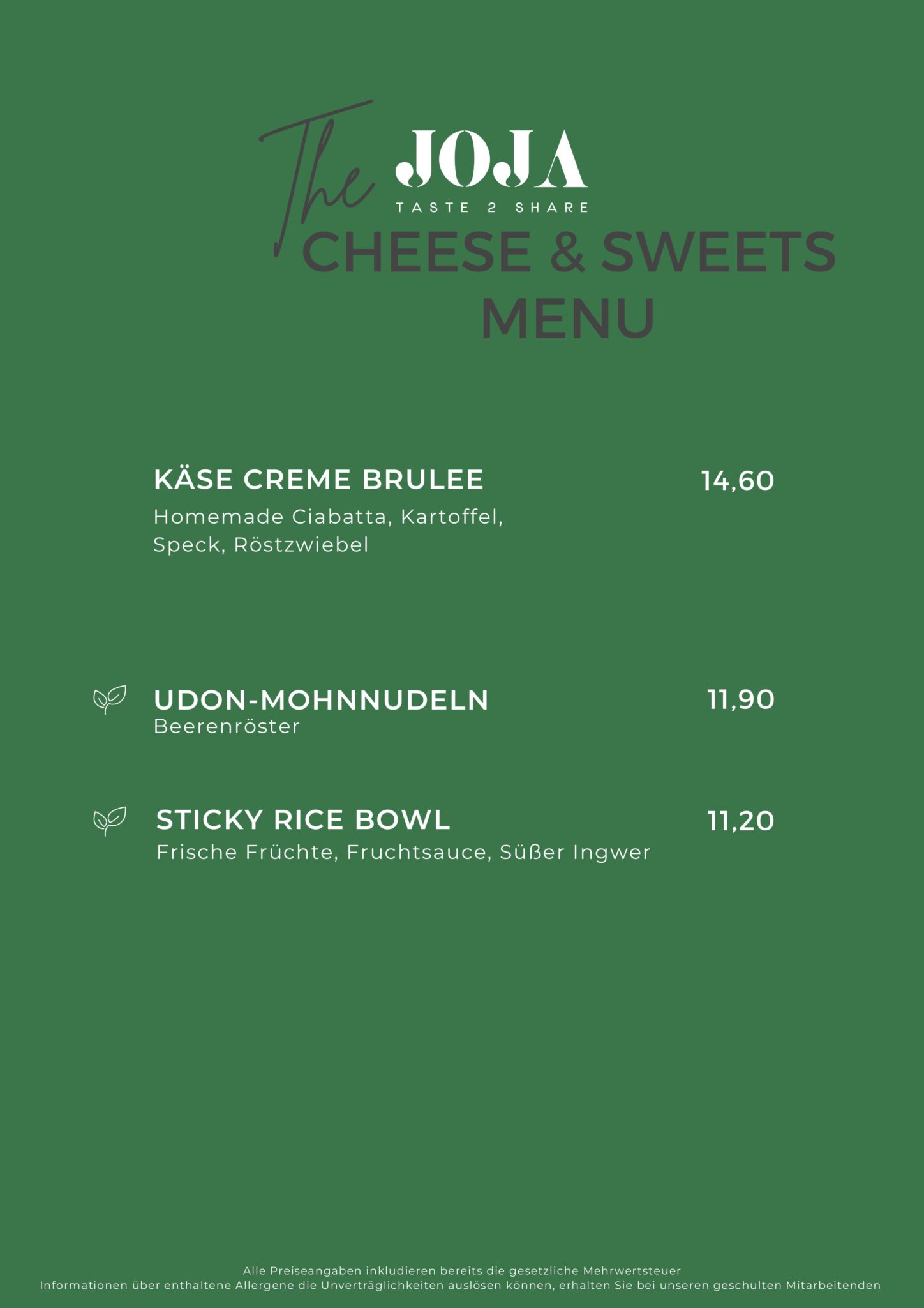 Cheese & Sweets